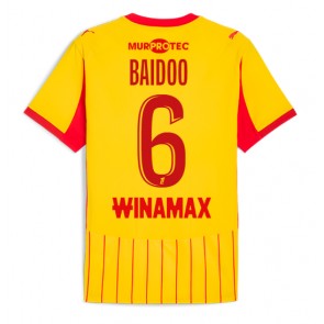 RC Lens Samson Baidoo #6 Hjemmebanetrøje 2025-26 Kortærmet